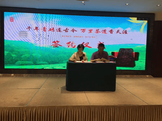 赵李桥茶厂博州推介 签订300万订单