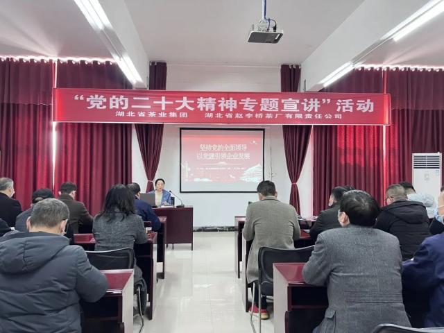 学习贯彻党的二十大精神 湖北省茶业集团宣讲团走进赵李桥茶厂